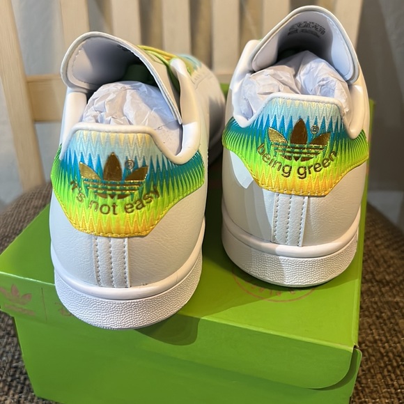 Adidas Disney Stan Smith Tinker Bell Shoes 7.5 - Picture 7 of 9